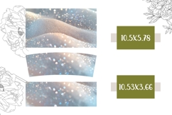 White Glitter Tumbler Design, Glitter 40 Oz Tumbler Template Product Image 2