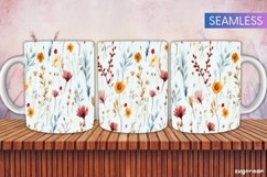 Floral Mug Wraps Bundle | 11 oz | Sublimation Product Image 3