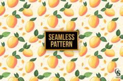 Fresh Mango Fruits Pattern Digital Paper Product Image 2