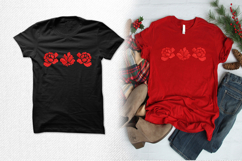 Triple Red Floral Border Embroidery Design Product Image 2