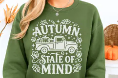 Autumn State Of Mind Svg, Funny Thanksgiving Svg, Truck Svg. Product Image 3