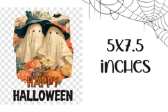 Happy Halloween Towel, Halloween Ghosts Sublimation Towel Product Image 2