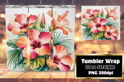 Stylish Tumbler Design for Sublimation , Flowers Product Image 1