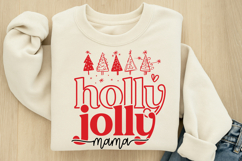 Holly Jolly Mama SVG Product Image 1