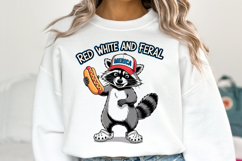 Red White and Feral svg | Svg Files for Cricut | Shirt Svg Product Image 1