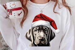 Christmas Peeking Dogs Clipart, Christmas PNG Product Image 2