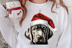 Christmas Peeking Dogs Clipart, Christmas PNG Product Image 2