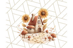 Autumn Treehouse &amp; Woodland Cabin PNG Clipart Product Image 2