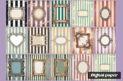 Vintage Frame Digital Paper Product Image 2