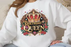 Birthday queen PNG, Birthday Sublimation PNG Product Image 2