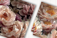Soft Peony Floral Digital Paper Product Image 2