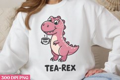 Tea-rex PNG, Funny Animal Puns Sublimat Product Image 1