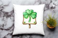 Watercolor Shamrock Sign Clipart Sublimation PNG Product Image 2
