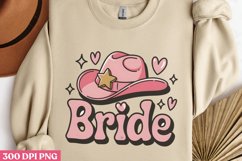 Bride-2 PNG, Pink Western Sublimation PNG Product Image 3