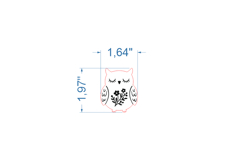 Owl Christmas Pin SVG laser cut files for Glowforge Product Image 2