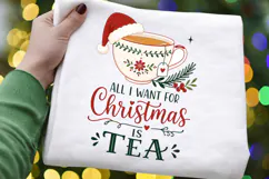 Tea Christmas PNG, All I Want For Christmas Is Tea PNG, Cozy Product Image 4