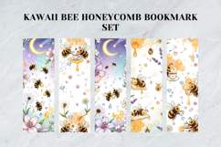 Kawaii Bee Honeycomb Bookmark Set,Cute Bumblebee Honey Desig Product Image 2
