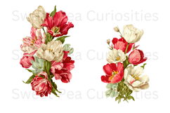 Flowers, Ephemera, PNG, Junk Journal, Vintage, clipart Product Image 2