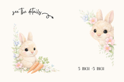 Easter Corners Watercolor Clipart Product Image 2