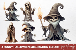 Funny Halloween Sublimation Clipart Product Image 1