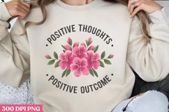 POSITIVE THOUGHTS POSITIVE PNG, Positive Sublimation PNG Product Image 1