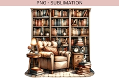 Book nook png design for T-shirts Product Image 2