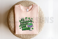 St. Patrick&#039;s Hot Mess PNG, St. Patrick&#039;s Day Sublimation Product Image 2