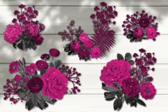 Flowers clipart | PNG Sublimation design, t shirt print Product Image 2