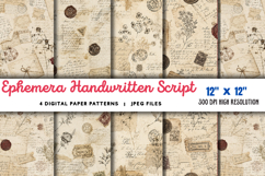 Ephemera Handwritten Script Wallpaper JPG Product Image 1