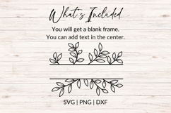 Botanical Wedding Name Frame SVG Product Image 2