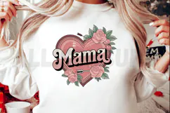 Mama Sublimation PNG, Floral Mama Sublimation PNG Product Image 2