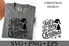 Just a Boy who loves Christmas Svg | Christmas | Shirt Svg Product Image 3