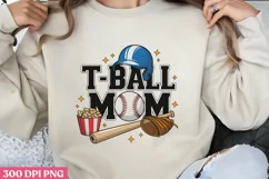 T-Ball Mom PNG, Baseball Mama Sublimation PNG Product Image 3