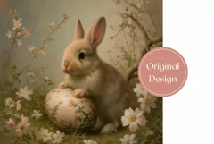 Easter Sublimation Tumbler, Vintage Bunny Tumbler Wrap Product Image 2