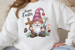 Happy easter PNG, Easter Gnome Sublimation PNG Product Image 2