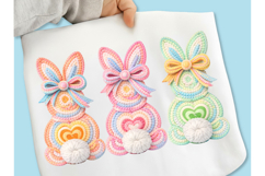 Yarn Crochet Easter Bunny PNG, Faux yarn Bunny PNG, Bunny Product Image 1