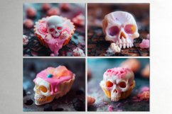 Halloween Sugar skull | 8 Skinny tumbler sublimation designs Product Image 2