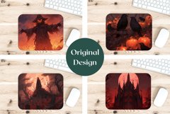 Halloween Mouse Pad Bundle, Halloween Sublimation Designs Product Image 2