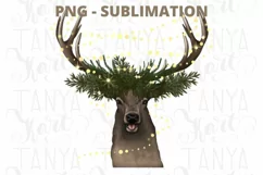 Deer Lights | Xmas PNG | Seasonal Graphics Design Product Image 6