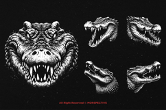 10 Bundle Dark Art Crocodile Alligator Reptile Beast Product Image 3