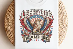 Liberty Tour Patriotic Eagle PNG, Vintage American Eagle Fre Product Image 2