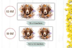 Watercolor Dog Mug Wrap Design, Coffee Cup Sublimation Product Image 2
