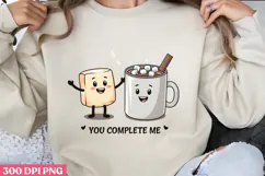 You Complete me PNG, Valentine Sublimation PNG Product Image 1