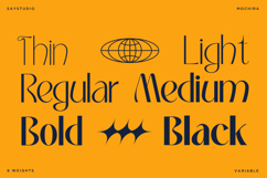 Mochira - Stylish Variable Font Product Image 2