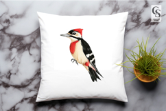 Woodpecker Clipart PNG Watercolor Bird Product Image 2