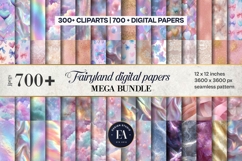 Fairyland Digital Papers &amp; Cliparts Mega Bundle |Whimsical Product Image 2