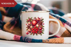 Christmas Balls Illustration, Cartoon Christmas Illustration Product Image 2
