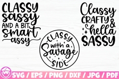 Sassy / Sarcastic Quotes x30 BUNDLE Svg/Eps/Png/Dxf/Jpg/Pdf Product Image 2