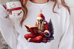 Christmas Skeleton Sublimation Clipart, Christmas PNG Product Image 2