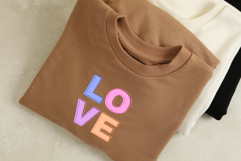 Cute Layered &quot;LOVE&quot; Block Font SVG/PNG/Canva Template Product Image 2
